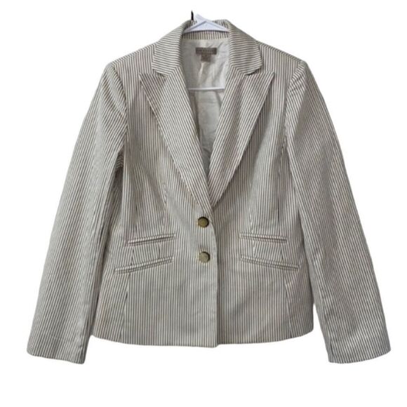 Kim Rogers Striped Blazer(Size 10) - Picture 1 of 5